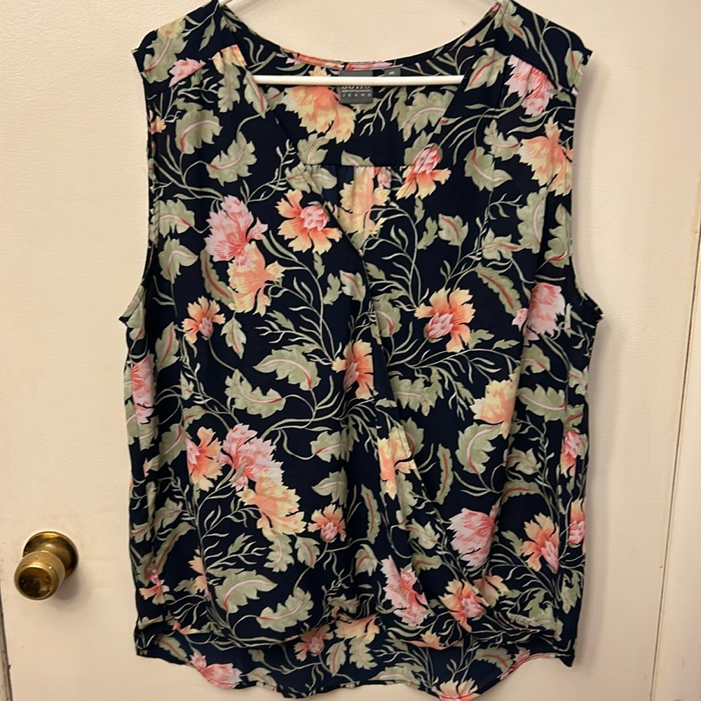 Soho New York & Co Women’s Sleeveless Top Dark Navy Size XXL